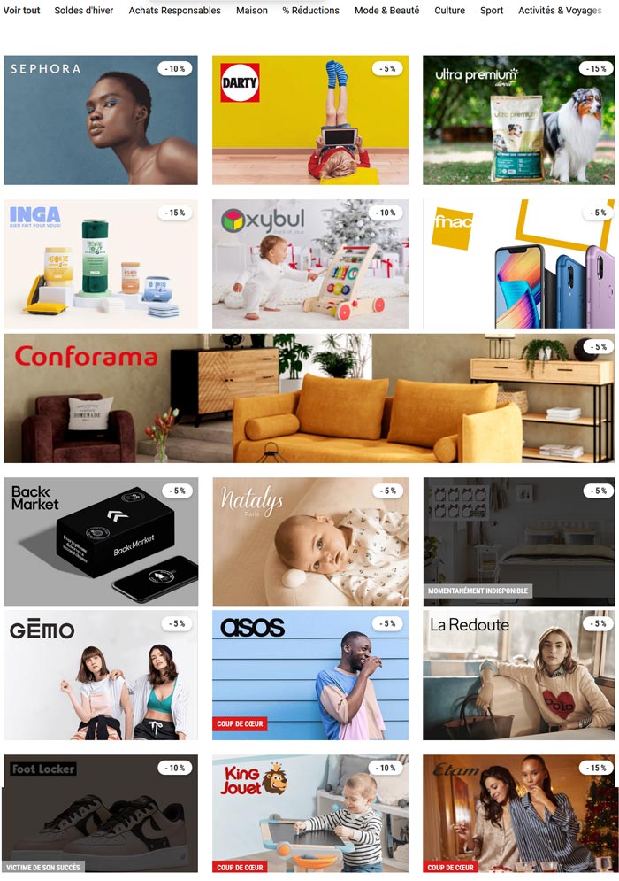 Exemple de Bons Plans